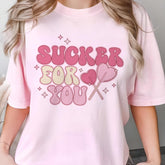 Sandjest Valentine Tee Shirt Sucker for You Gift for Wife Girlfriend